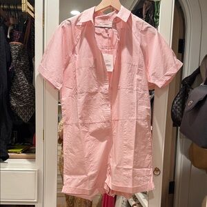 XiRENA Light Pink Short-Sleeve Romper
